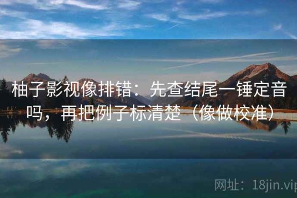 柚子影视像排错：先查结尾一锤定音吗，再把例子标清楚（像做校准）