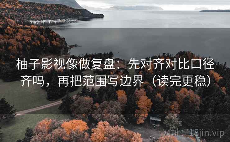 柚子影视像做复盘：先对齐对比口径齐吗，再把范围写边界（读完更稳）
